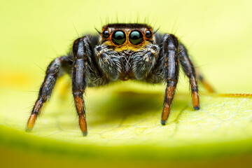 Jumping spider male sub adult - Evarcha jucunda species from EU