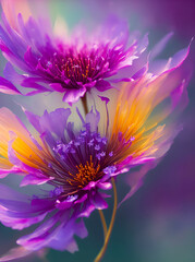 Obraz premium Colorful spring flowers. AI generated illustration