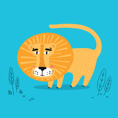 vector lion illustration