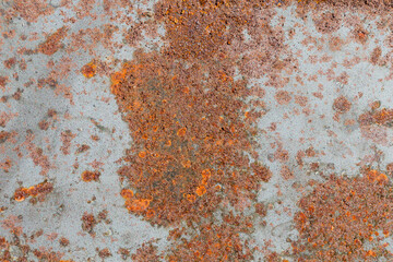 Rusty metal textured background closeup