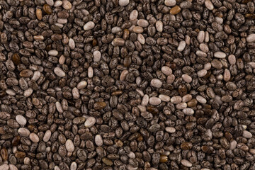Chia seeds closeup