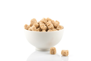 Brown cane sugar cubes