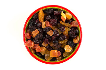 Mix variety of dried fruit