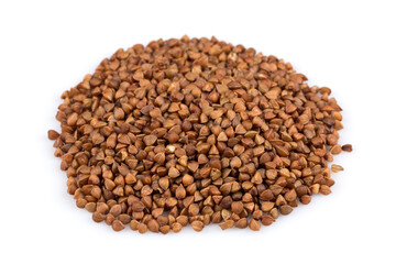 Pile of buckwheat seeds
