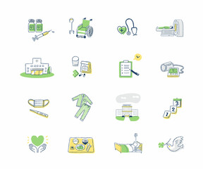 さまざまな介護福祉のアイテム　セット