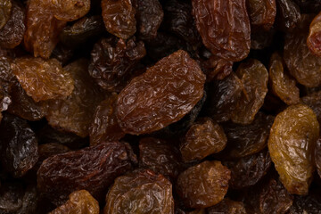Sweet raisins background