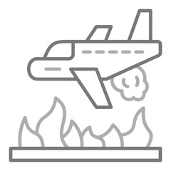 Firefighter Plane Icon