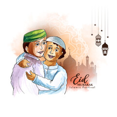 Eid Mubarak festival celebration background design