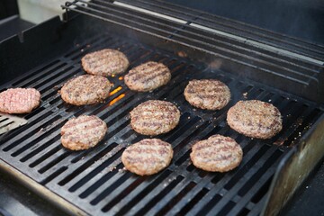 Beef on the barbeque grill