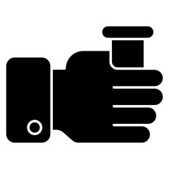      Editable flat design vector of test tube 