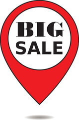 Vertical of a big sale sign