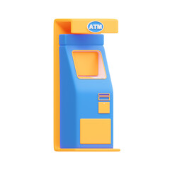 atm machine 3d illustration