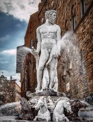 Papier Peint photo Monument historique Human statue in Florence