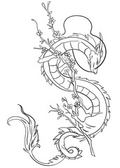 Immerse yourself in the world of fantasy with Mythical Creatures, a coloring page featuring a detailed outline illustration of an ancient dragon. Let your imagination soar as you bring this legend.