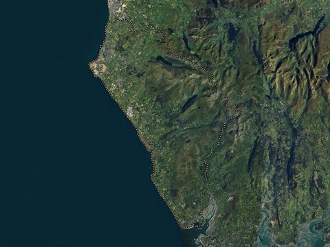 Copeland, England - Great Britain. High-res satellite. No legend