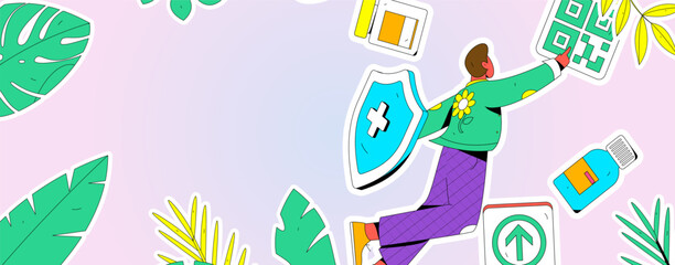 Medical Characters Anti-epidemic Flat Vector Concept Operation Hand Drawn Illustration
