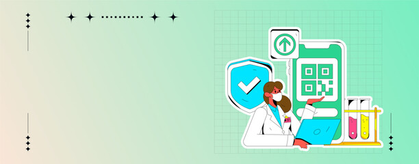 Medical Characters Anti-epidemic Flat Vector Concept Operation Hand Drawn Illustration
