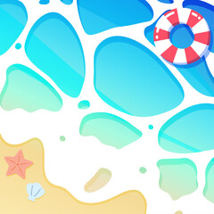 背景イラスト_きれいな海