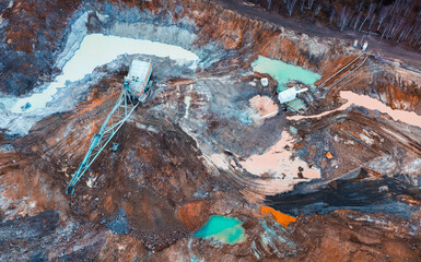 Titanium Harvest: Massive Excavator at Work in the Quarry