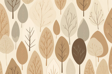seamless background with leaves