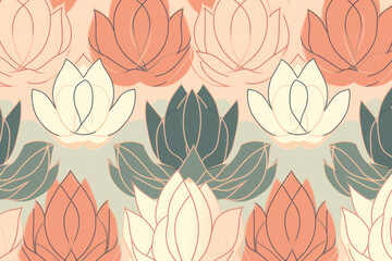 seamless pattern with flowers