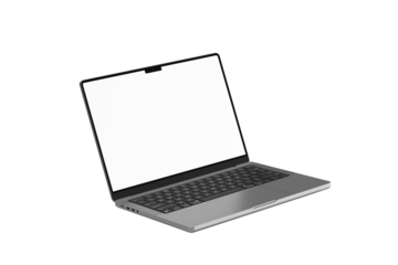 laptop isolated on white background