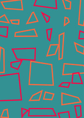 Offset Quads generative art background art illustration