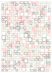 Offset Quads generative art background art illustration