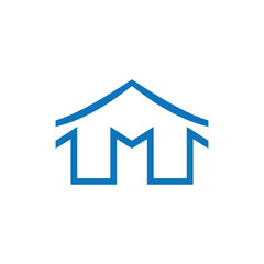 m logo design easy catchy m symbol