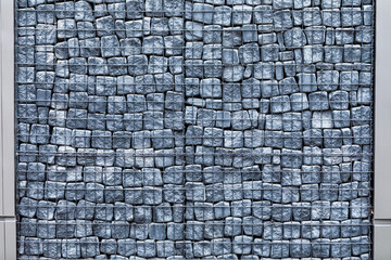 Ancient Elegance: Gabion Rectangular Stone Texture