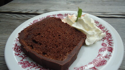 Schokoladenkuchen-stück