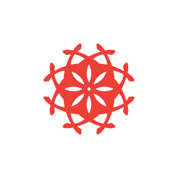 Style Luxury Idea Pattern Unique Colorful Abstract Mandala Logo Design Template Vector a95