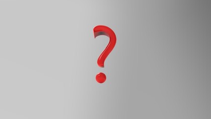 an illustration of red question mark
