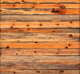 Faded Orange Planks: Vintage Wall Detail