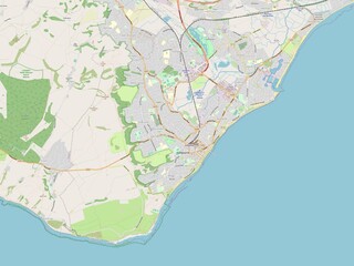 Eastbourne, England - Great Britain. OSM. No legend