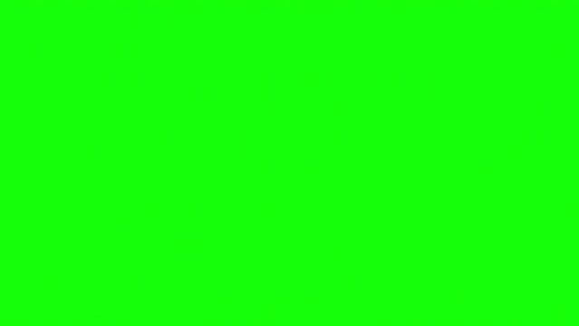 Made in Denmark - Stamp. Signed Stamped Text Animation of Wooden Stamps. Red ink on White Paper and Green background for easy further processing.