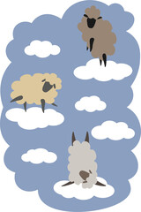 Sheeps in the clouds