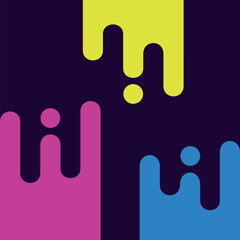 color vector illustration of colorful smudges on the wall