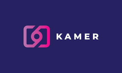 Logo vector 69 square minimalist design simple number concept business symbol company