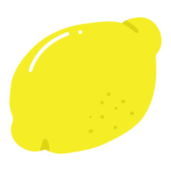 シンプルでかわいい黄色いレモン