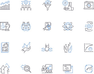 Structure icons outline icons collection. Icons, Structure, Symbols, Shapes, Pictures, Images, Signs vector and illustration concept set. Stylized, Geometric, Graphical linear signs