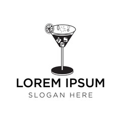 drinking glass vector illustration isolated on white background