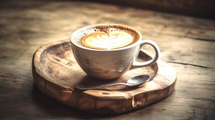 Barista pouring coffee