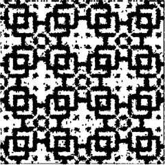  Grunge background with abstract shapes. Black and white texture. Seamless monochrome repeating pattern  for decor, fabric, cloth.