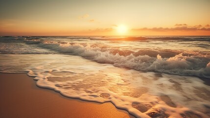 Fototapeta premium sunset on the beach