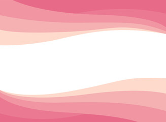 Abstract pink wave and space to put text vector illustration design white background color geometric creative for business banner, poster, flyer, card, cover	