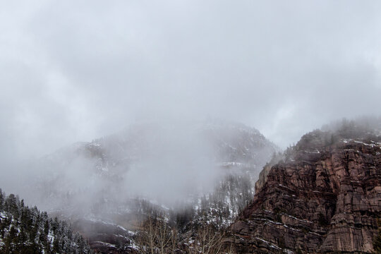 fog in the mountains