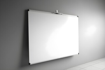 ..An isolated whiteboard stands out against a wall of numbers.
