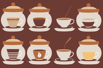 Obraz premium A large coffee bean is simulating the shape of a coffee cup.