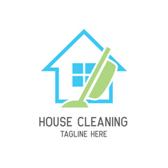 Fototapeta premium Cleaning service logo with text space for your slogan, tagline, vector illustration
